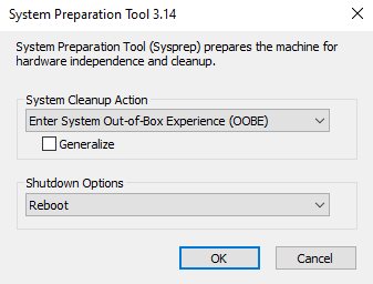 How to run Sysprep on Windows before deployment