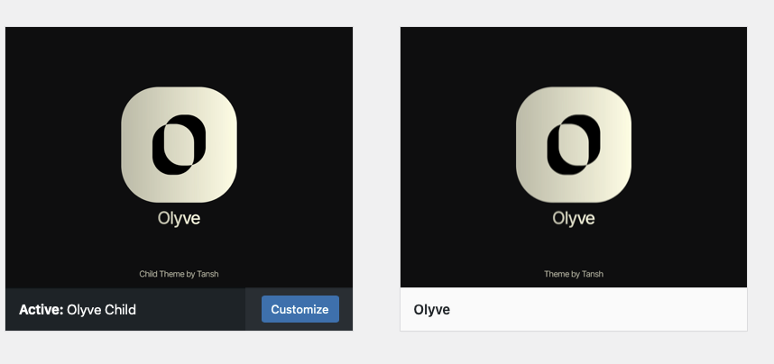 child theme in WordPress example