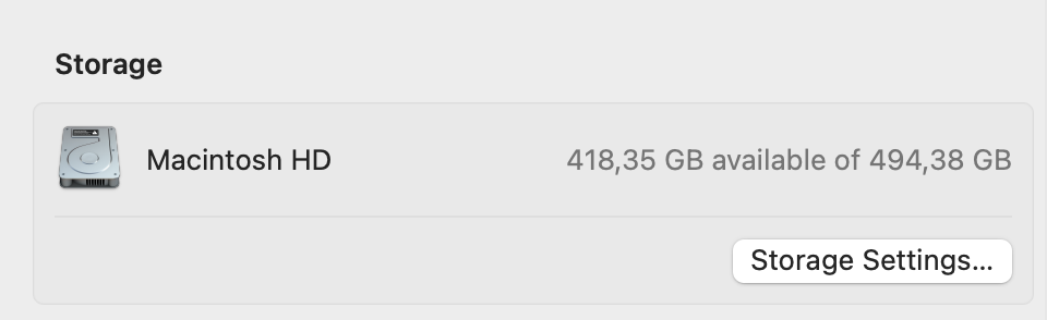 clear system storage mac storage overview before cleanup