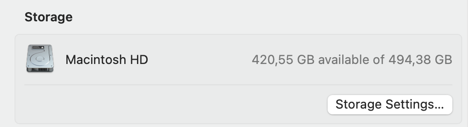 clear system storage mac after cleanup showing more free space